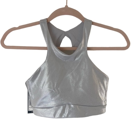 IVY PARK x Adidas Halter Sports Bra in Grey Silver XS - Picture 5 of 9